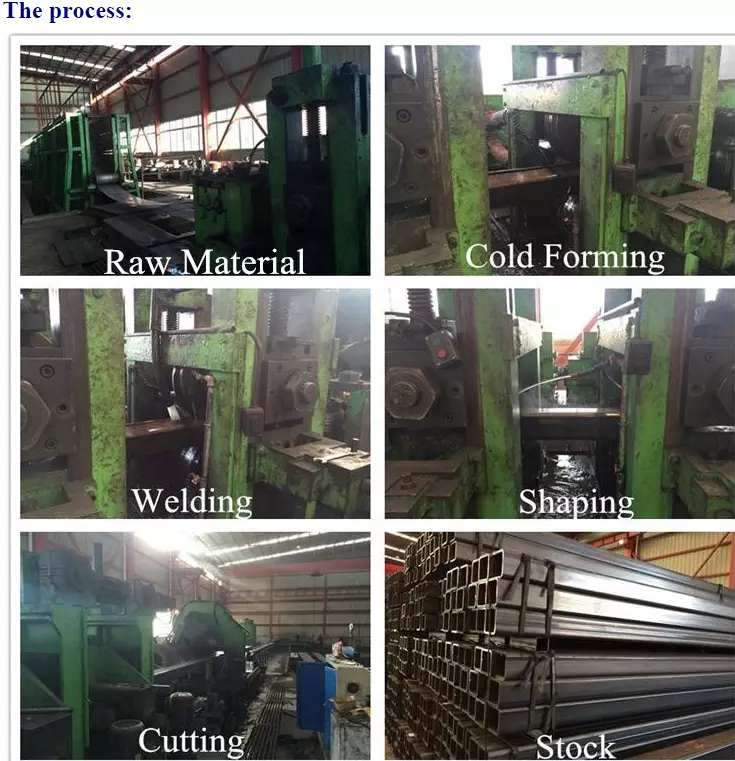 Chinese steel factory 40x40 ms square pipe for construction